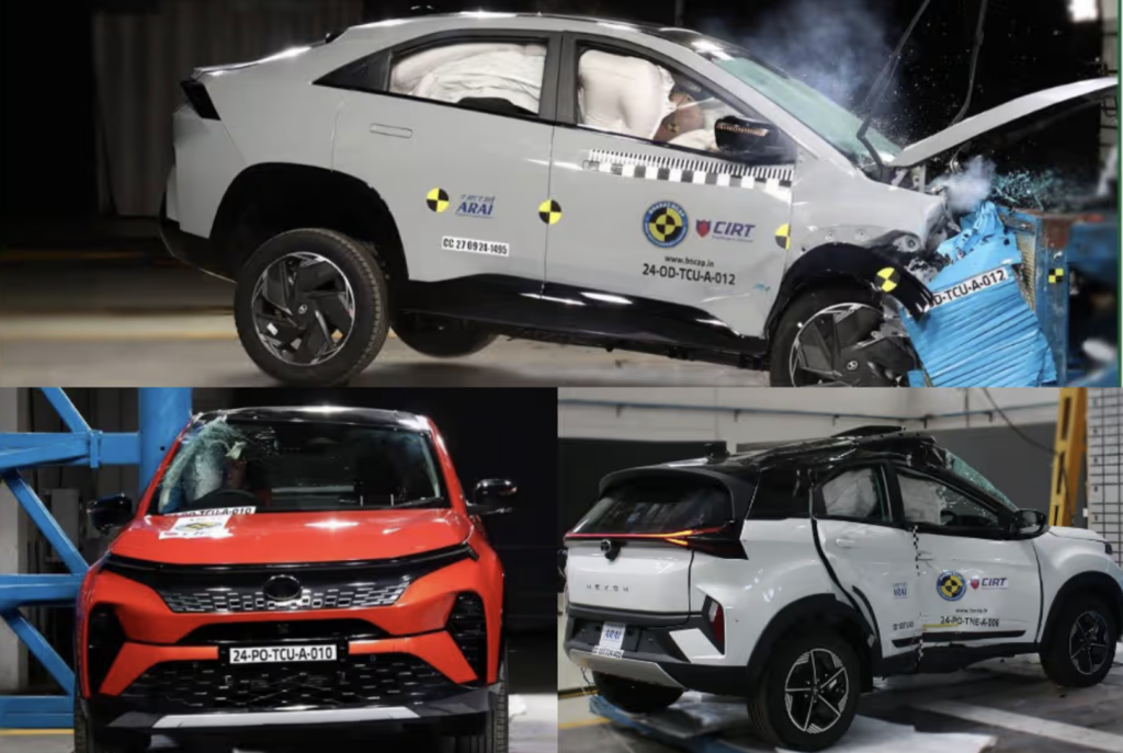 Tata Nexon, Curvv Get 5-Star Rating By Bharat NCAP Crash Tests